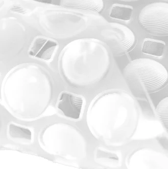 Close-up of Conni shower mat suction cups